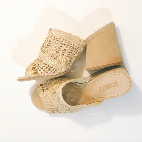 Schutz Kazzin Woven Block Heel Sandal - Picture 3 of 7